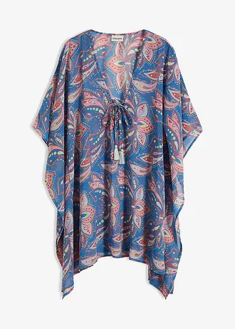 Strandtuniek van chiffon • blauw paisley • bonprix online shop