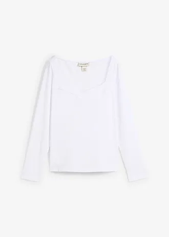 Longsleeve met hartvormige hals