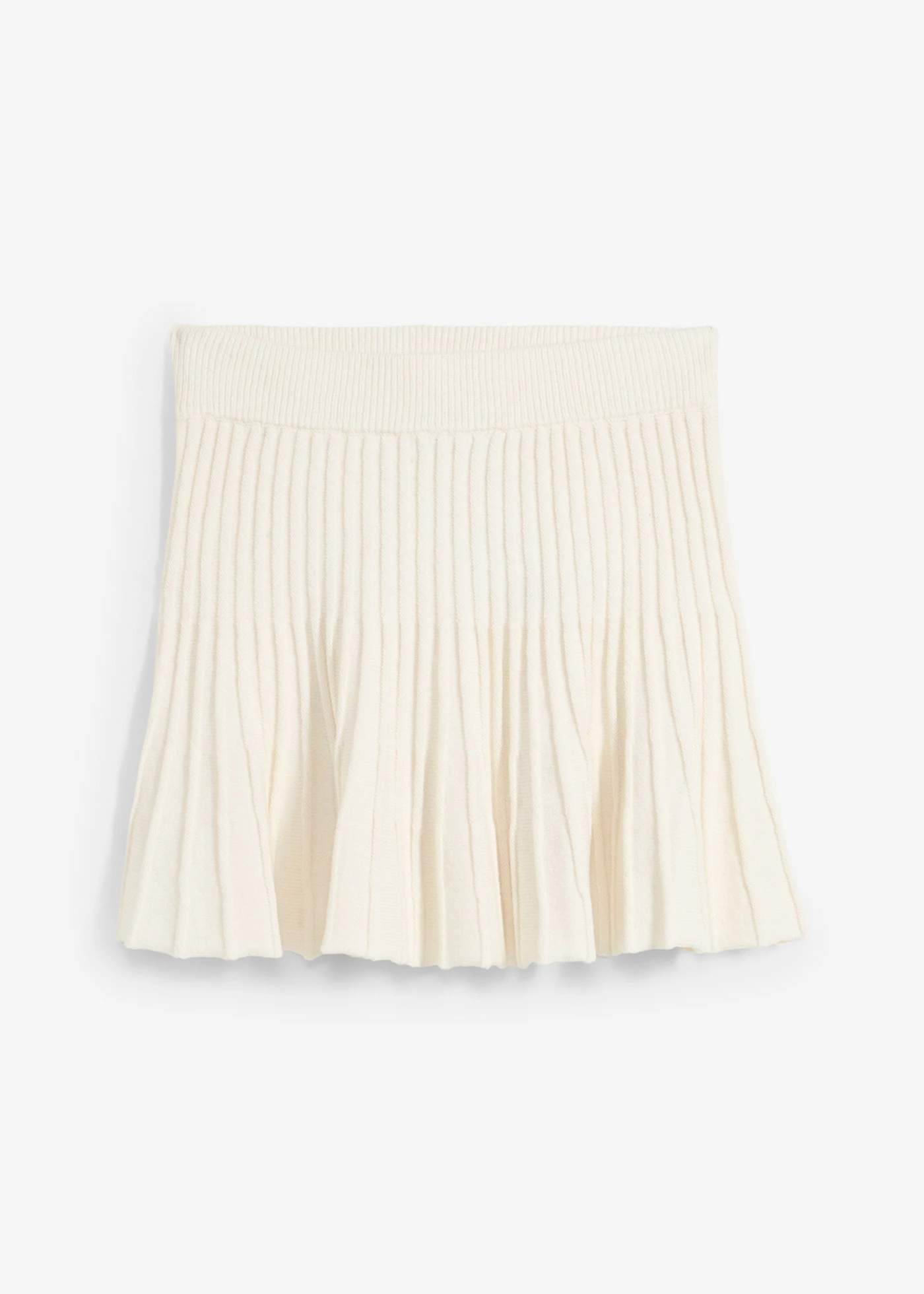 Minirok met plooien • crèmewit • bonprix online shop