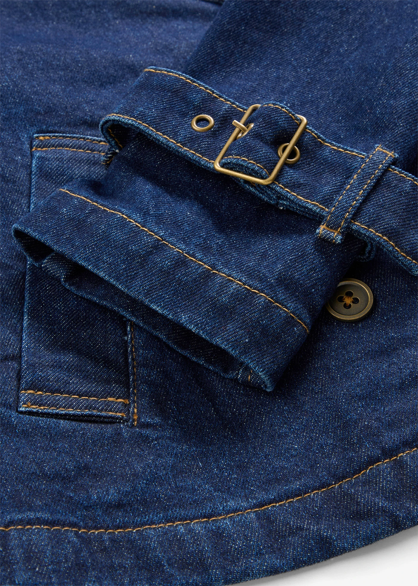 Džínový trenčkotový kabátek • nočně modrý denim • bonprix obchod