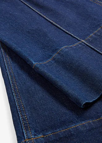 Zkrácené džíny Wide Leg, Mid Waist • sytě modrý denim unwashed • bonprix obchod