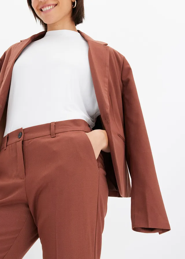 Pantalon de tailleur à pinces • marron fumé • product-page.page-title-suffix