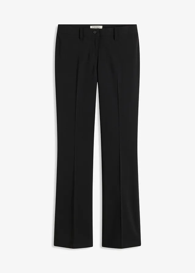 Pantalon extensible, bootcut, Couleur: noir