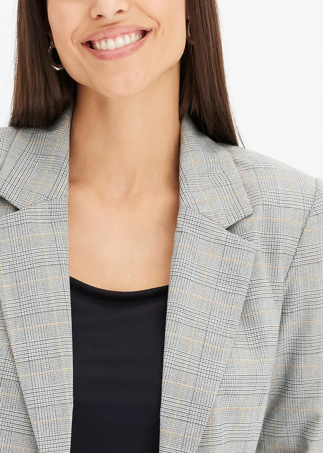 Glencheck blazer • zwart-sand geruit • product-page.page-title-suffix