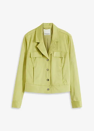 Korte imitatiesuède jas