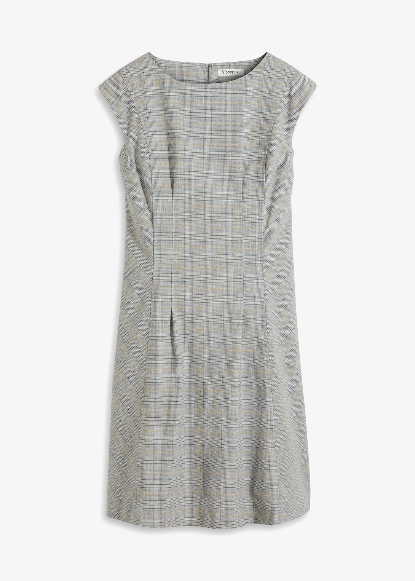 Glencheck jurk • zwart-sand geruit • bonprix online shop