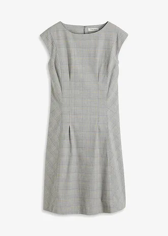 Glencheck jurk • zwart-sand geruit • bonprix online shop