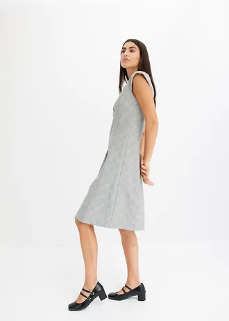 Glencheck jurk • zwart-sand geruit • bonprix online shop