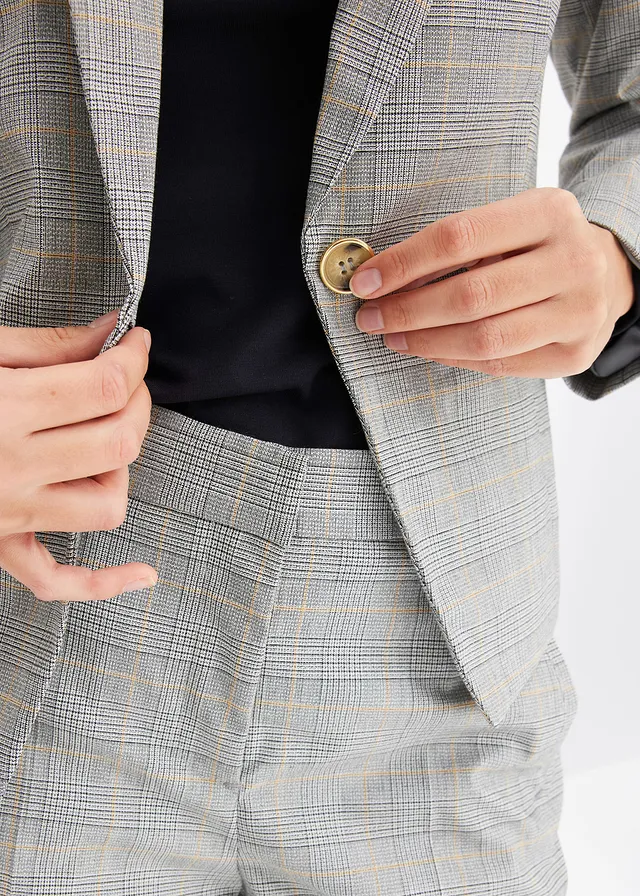 Glencheck blazer • zwart-sand geruit • product-page.page-title-suffix