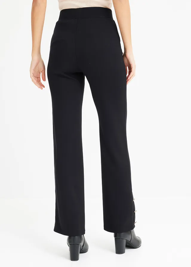 Pantalon en jersey Punto di Roma, Couleur: noir