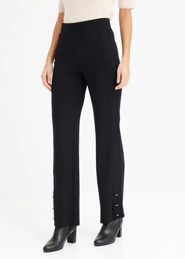 Pantalon en jersey Punto di Roma, Couleur: noir