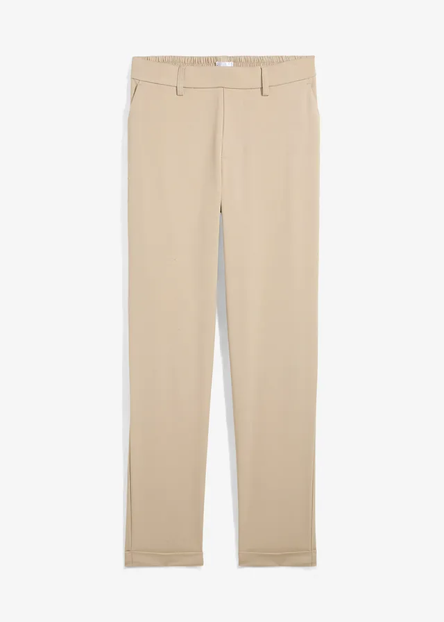 Pantaloni chino din mix de viscoză