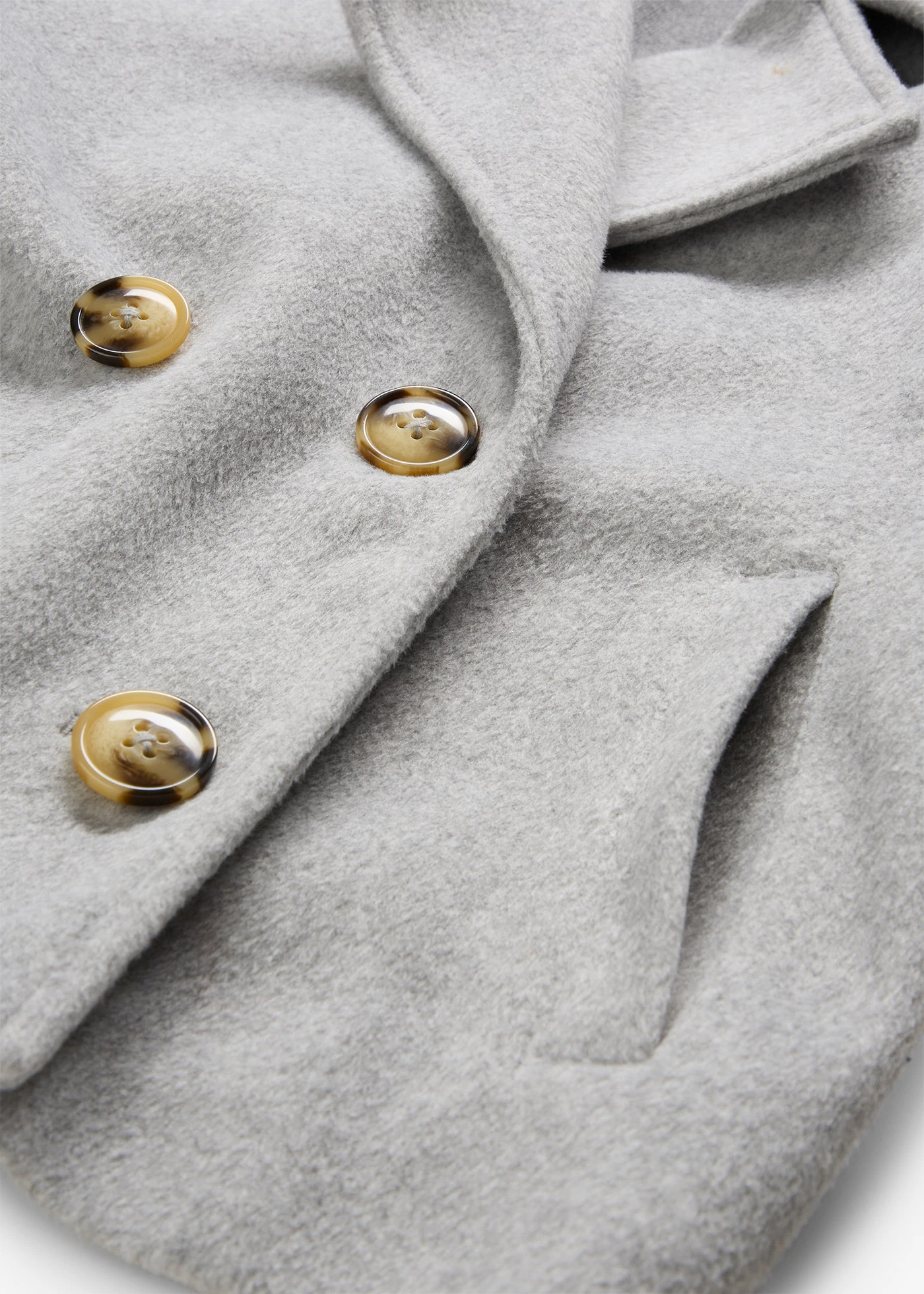 Oversized trenchcoat in wollen look • lichtgrijs gemêleerd • bonprix online shop