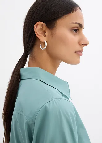 Overhemdjurk van katoen • rooksalie • bonprix online shop