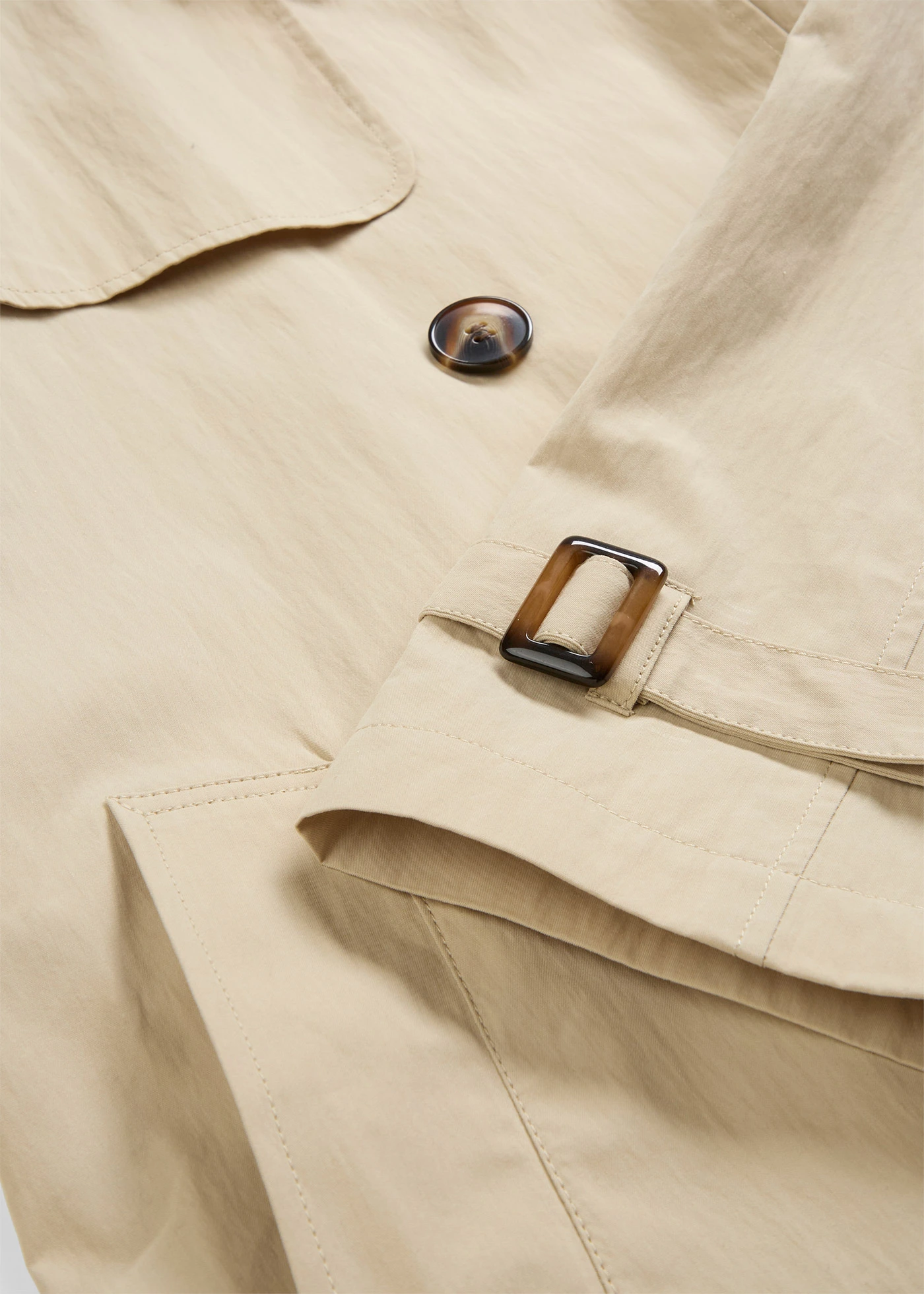 Krátký trenčkotový kabátek • béžová • bonprix obchod