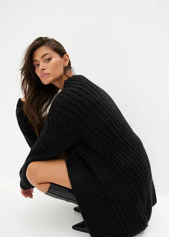 Grof gebreid vest • zwart • bonprix online shop