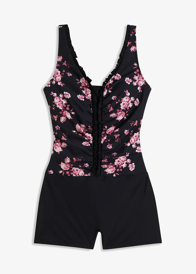 Costum de baie shape cu efect de modelare ușor • negru • magazin bonprix