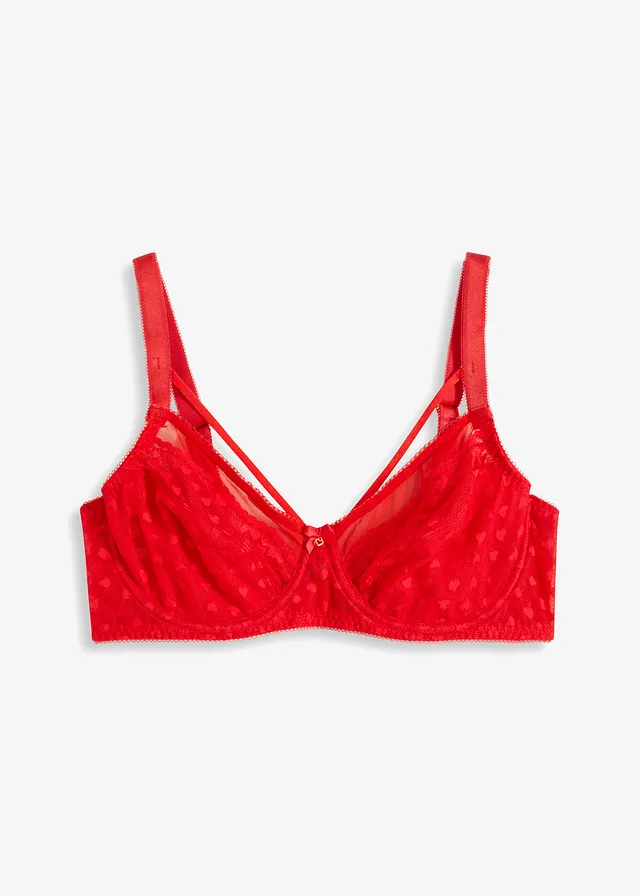 Sutien minimizer cu armătură și bretele decorative