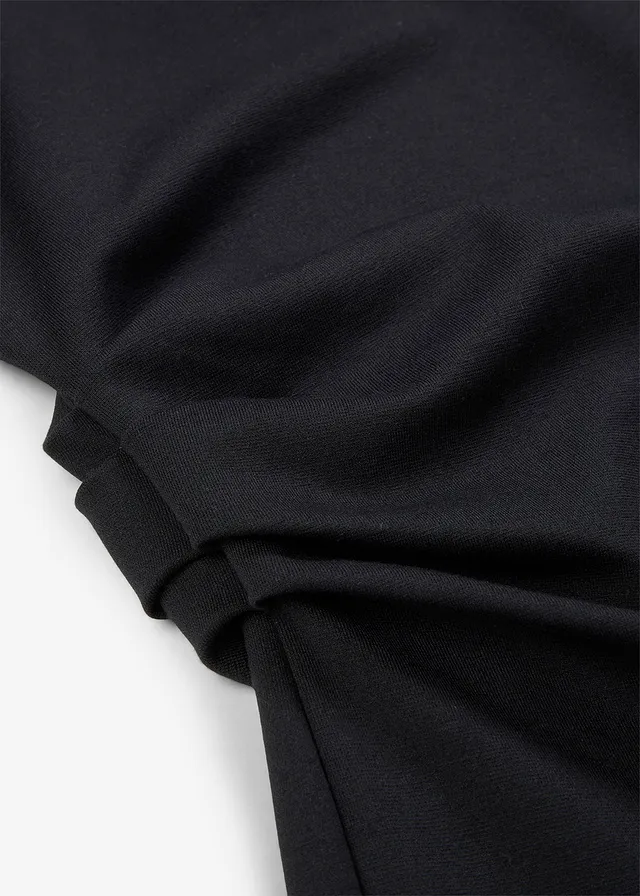 Robe midi en Punto di Roma confortable • noir • product-page.page-title-suffix