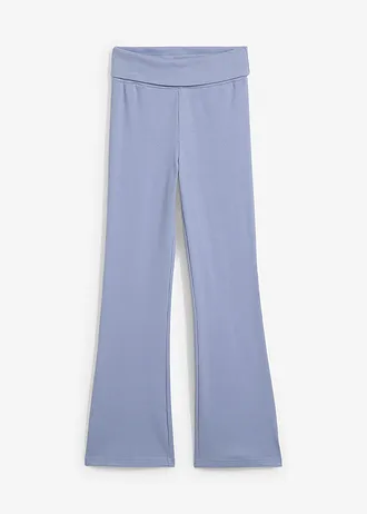 Pantalon en jersey de coton côtelé • bleu mat • Boutique bonprix