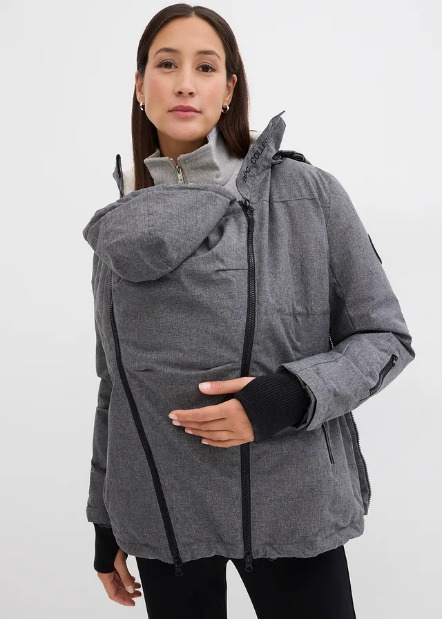 Veste de grossesse/portage 3en1 douillette • gris ardoise chiné • product-page.page-title-suffix