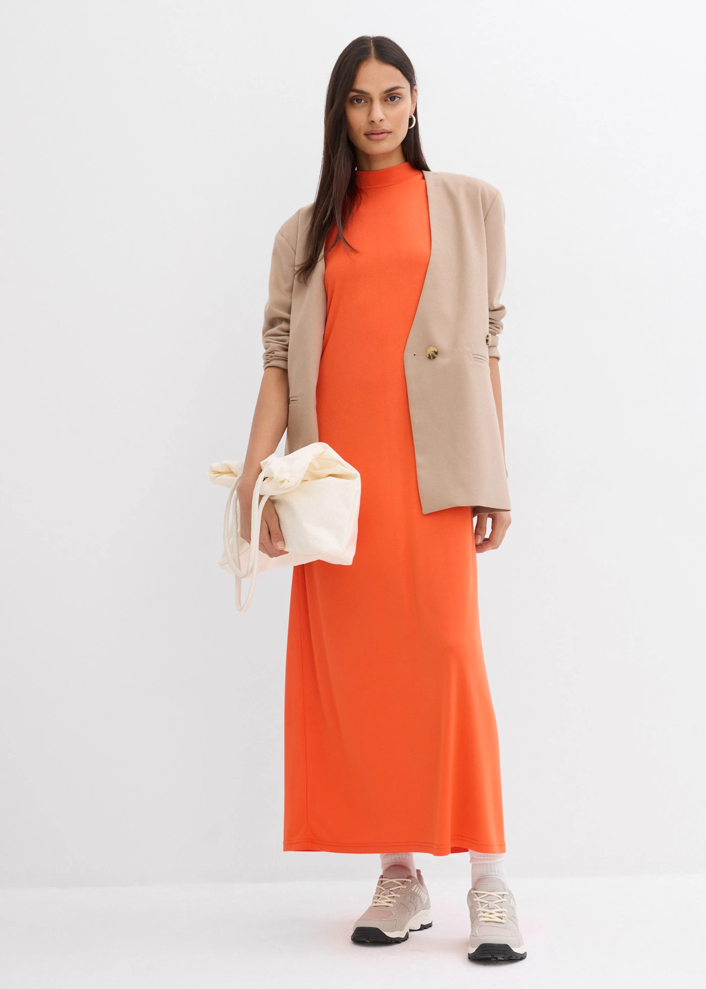 Maxi jurk • klaproosrood • bonprix online shop