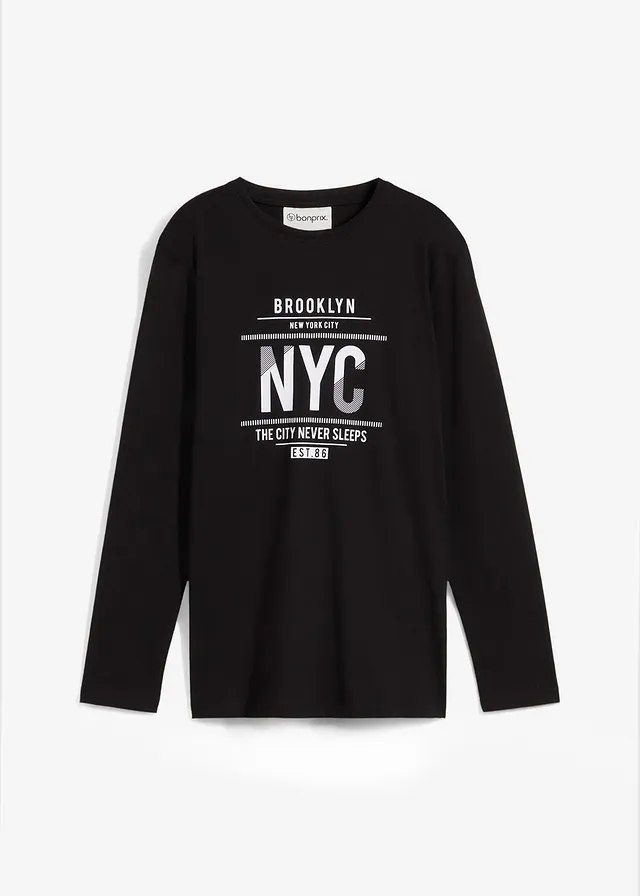 T-shirt manches longues 100% coton