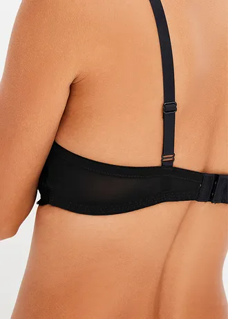 Push-up podprsenka s kosticemi • černá • bonprix obchod