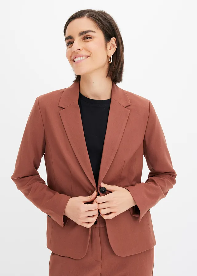 Blazer à poches passepoilées
