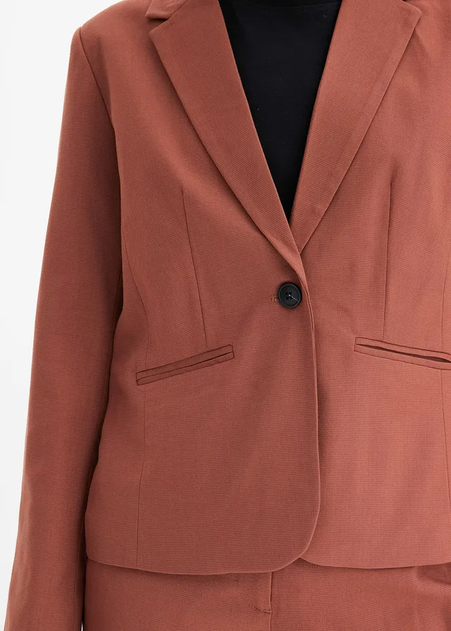 Blazer met paspelzakken • rookbruin • product-page.page-title-suffix