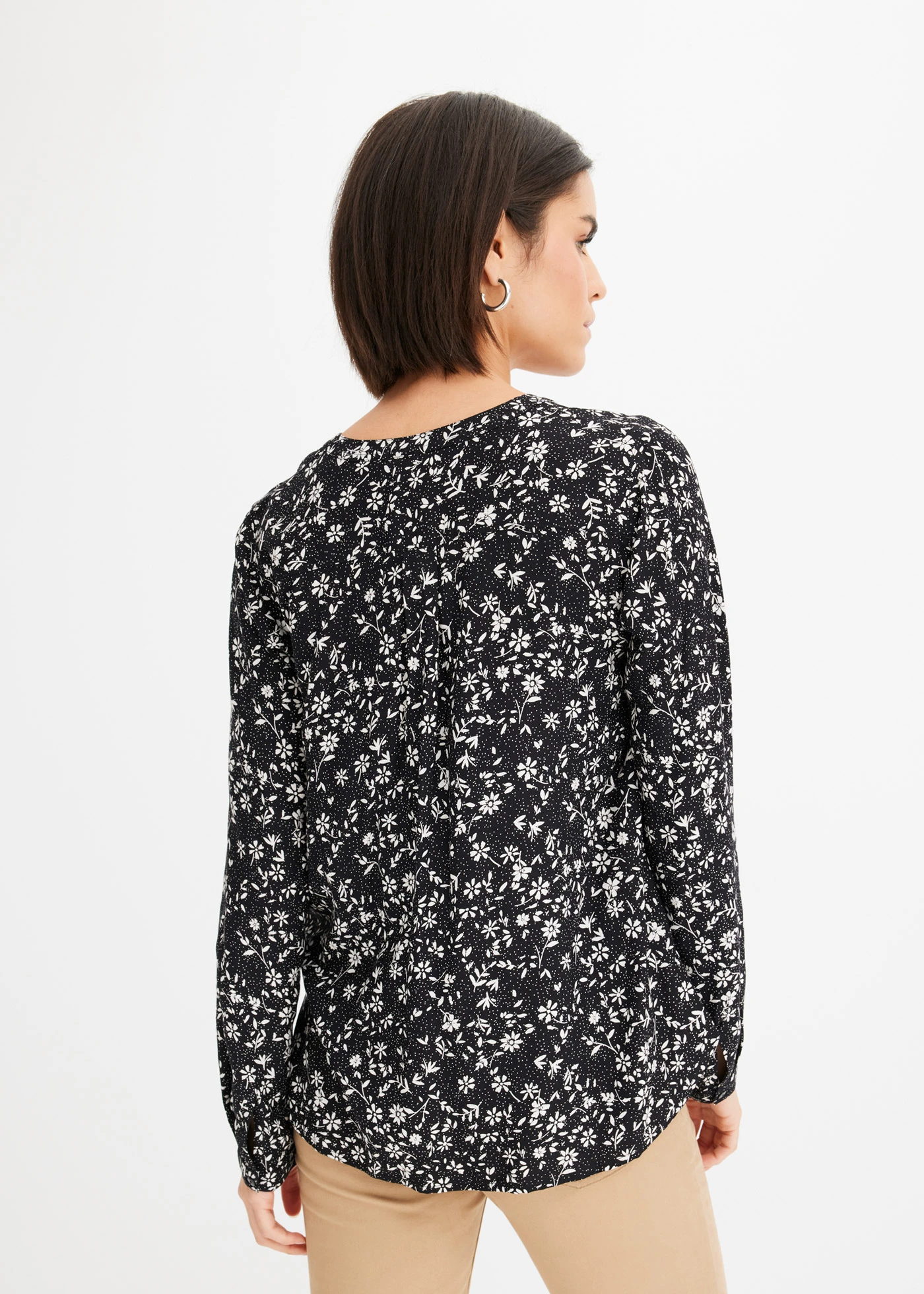 Blouse • zwart/wolwit • bonprix online shop