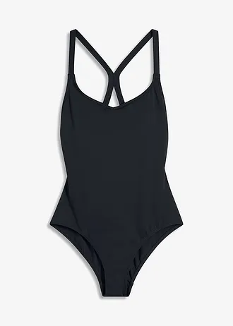Costum de baie cu uscare rapidă, cu racerback • negru • magazin bonprix