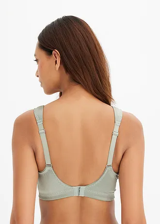 Ontlastingsbeha zonder beugel • grijsgroen-zwart • bonprix online shop