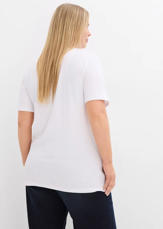 Zwangerschapsshirt (set van 2), Kleur: zwart/wit