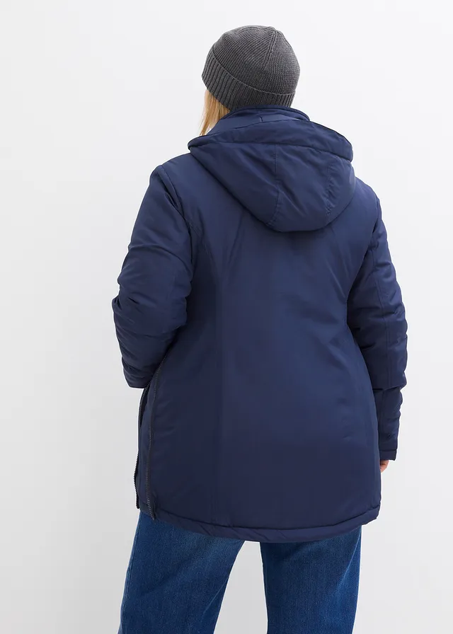 3-in-1 zwangerschapsjas met draagzak, Kleur: donkerblauw