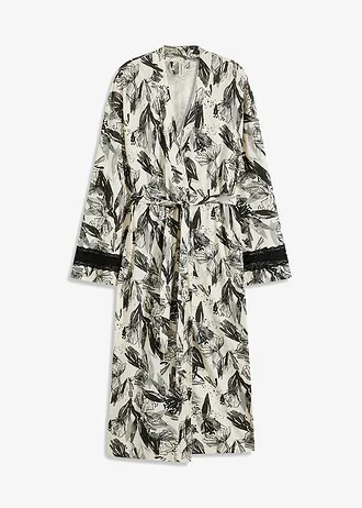 Kimono badjas in een zachte viscosemix