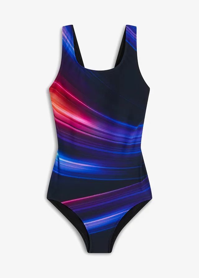 Corrigerend badpak, medium corrigierend, Kleur: zwart
