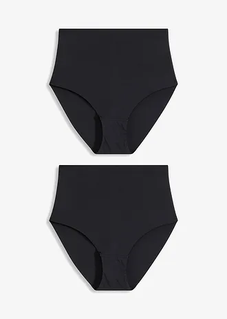 Naadloze slip, licht corrigerend, ultra light ( set van 2), Kleur: zwart