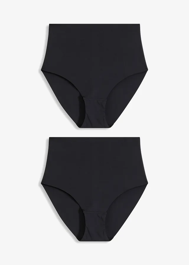 Chilot shape fără cusături Ultra Light (set/2 buc.) • negru • magazin bonprix