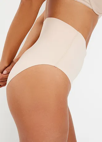 Naadloze slip, licht corrigerend, ultra light ( set van 2), Kleur: mat beige