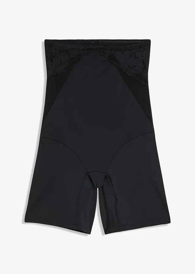 High Waist alakformáló rövidnadrág közepes formáló hatással • fekete • bonprix áruház