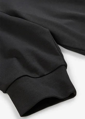 Bluză tricot din bumbac organic 100% • negru • magazin bonprix