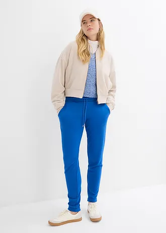 Instapbroek van viscose-mix, Kleur: arctisch blauw