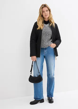 Lange gewatteerde jas • zwart • bonprix online shop