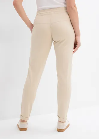 Broek van viscosemix • lichtsand • bonprix online shop