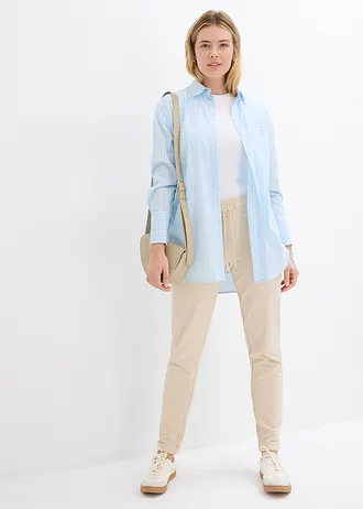 Broek van viscosemix • lichtsand • bonprix online shop