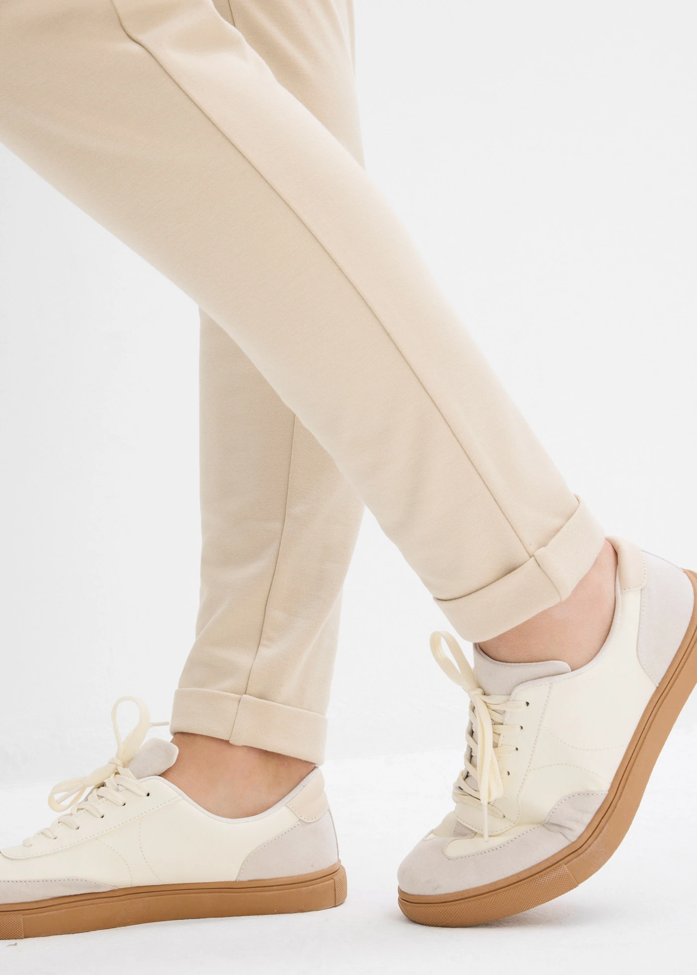 Broek van viscosemix • lichtsand • bonprix online shop