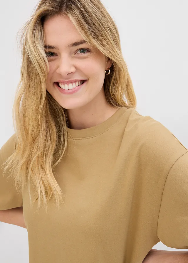 T-shirt long en interlock • olive clair • product-page.page-title-suffix