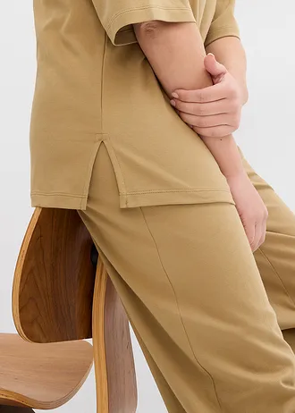 Dlouhé tričko z interlocku • světle olivová • bonprix obchod