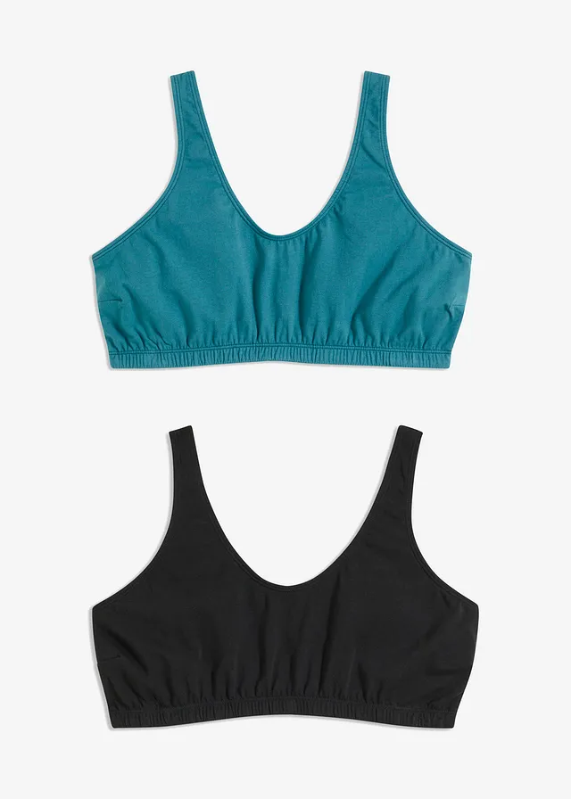 Bralette met katoen (set van 2)